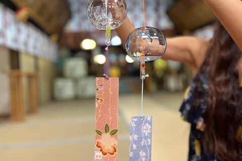 Oficina de sinos de vento japoneses faça você mesmo