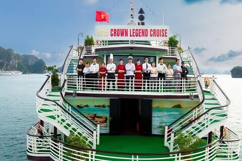 Crown Legend Cruise - Udforsk Halong Bay - 2 dage 1 nat