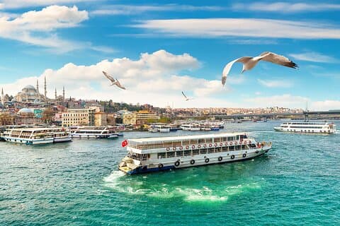 Bysantinska Istanbul & Balat Tour med Bosporen båt och linbana