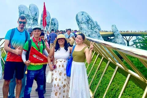 Heldags Golden Bridge og Ba Na Hills Small Group Tour