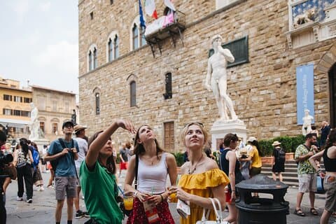 Escursione a terra a Livorno: Firenze e Pisa con Accademia e Torre