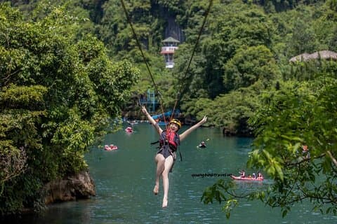 Paradise Cave - Zipline Song Chay - Bain de boue