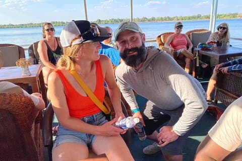 Zambezi Sunset Cruise Signature Deck i Victoria Falls