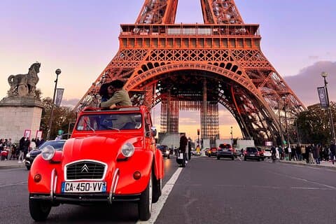 Private ride in a Citroën 2CV in Paris - 2h