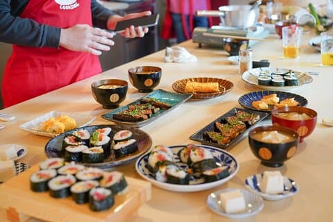 Tokyo Washoku 4 - time madlavning klasse: Fra marked til bord