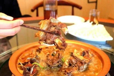 Gamla Beijing Lamm revben Hot Pot Hutong Food Tour