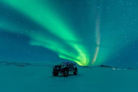 Aurora boreal privada en Super Truck 4x4