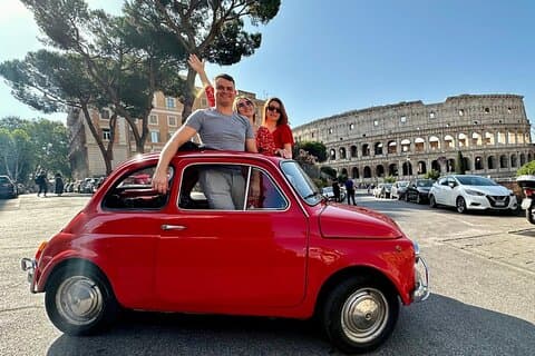 Privat: 3 timmars panoramatur i Rom ombord på en vintage Fiat 500