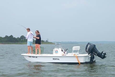 8-Hour Fishing Skiff Boat Rental in Chincoteague Island, VA