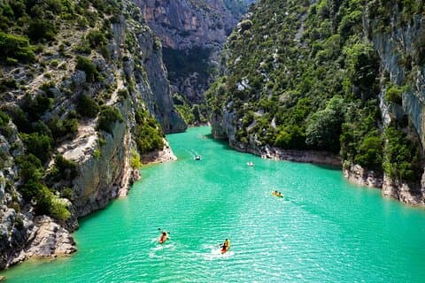 Verdon Canyon og dens sø-heldagstur