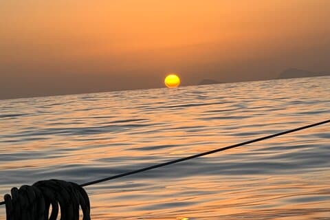 Half day Private Sailing cruise in Santorini island up to 6 pax