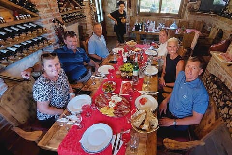 Privat autentisk familielunsj hjemme hos familien fra Dubrovnik