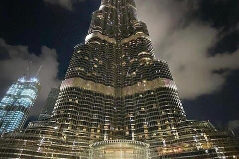 Dubai Burj Khalifa 124 + 125 Floor Entré med Treat At Cafe