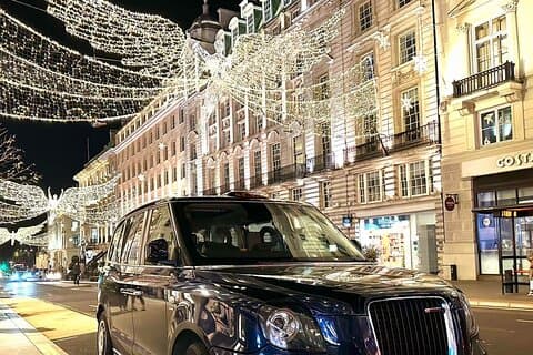 Luci e mercatini di Natale Tour in taxi di Londra
