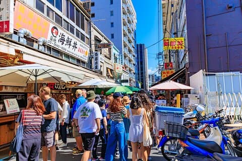 Tokyo : Tsukiji fiskemarked Street mat og lokal mat eventyr