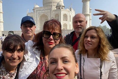 Tour Taj Mahal & Agra Fort Fatehpur Sikri en coche / guía