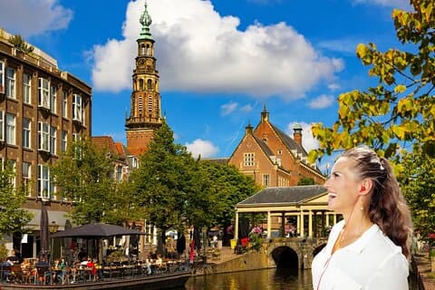 Leiden City Walk en 7 idiomas con audioguía en tu teléfono