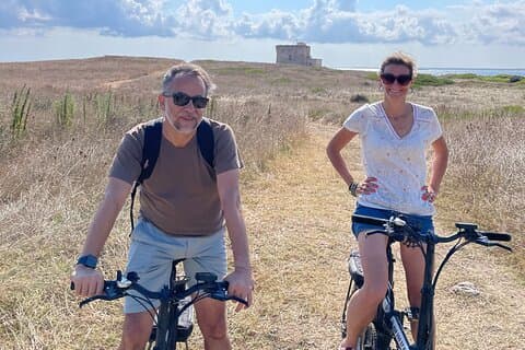 Torre Guaceto EBike Tour Self-guided and Snorkelling kit
