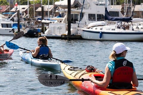 Tour en kayak por Granville Island Vancouver con café y aperitivos (3 horas)