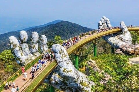 Golden Bridge - Marble Mountain & Da Nang From Hotel in Hue City