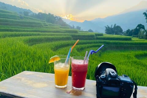 Fra Hà Nội ; Mu Cang Chai 3 dager 2 netter med bil og trekking
