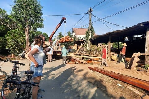 Kulturel cykeltur i Nam Cat Tien