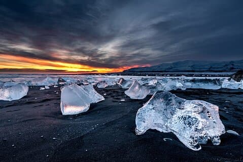 Tour privato della laguna glaciale e di Diamond Beach