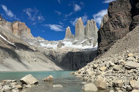Base de randonnée Torres, Torres del Paine