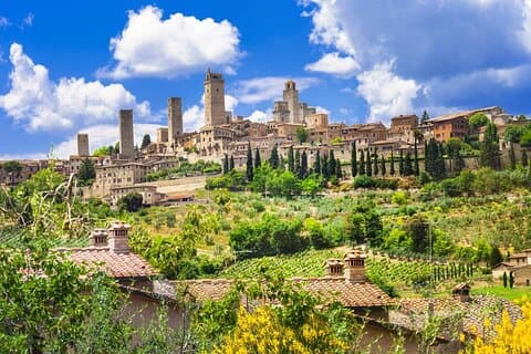 Heldags privat tur til Pisa, Siena og San Gimignano fra Firenze