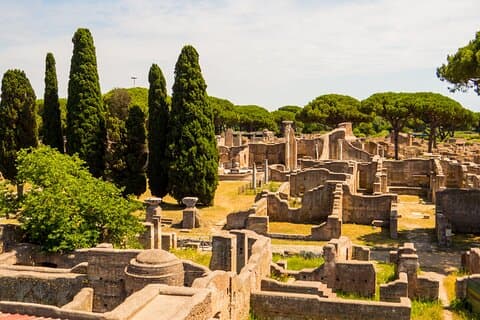 Det gamle Ostia Antica, halvprivat dagstur fra Rom med tog med guide