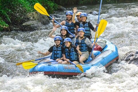 Ubud Ayung Water Rafting inkludert lunsj og transfer