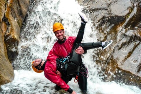 Canyoning i Chamana: 35 meter foss!