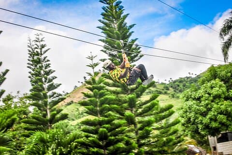 Ziplining in YS Falls und Black River Safari Private Tour