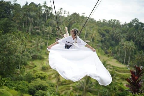 Ubud privat tur: Djungel gunga, tempel och vattenfall