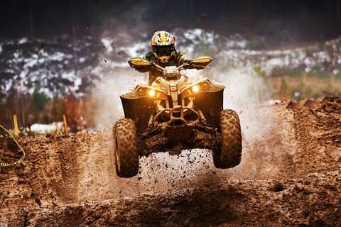 Quad et tyrolienne de rafting en eaux vives au départ d'Alanya