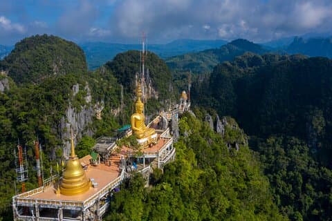 Tiger Cave Temple, Emerald Pool & Hot Springs Tour från Krabi