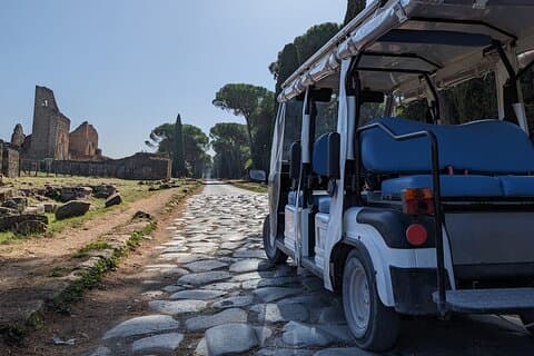Rome: Appian Way Golf Cart Charter with Driver - Private