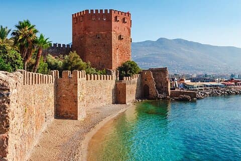 Tour della città di Alanya di mezza giornata con funivia e panorama al tramonto