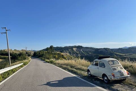 Guidet tur til Colli Bolognesi i Fiat 500