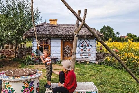 Fom Cracovia; Tour guidato di un giorno del villaggio di Zalipie e ingresso al museo