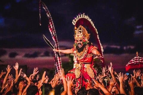 Privat rundtur till Uluwatu och Kecak Fire Dance och Jimbaran Bay