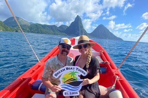 Private Boat Charter St. Lucia, båttur til Soufriere. Full dag