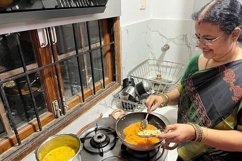 Chennai Market Tour & madlavning klasse i et lokalt hjem med Meena