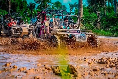 Dominican's 8 hours Trip Zipline, ATV Buggie, Horseback & Safari