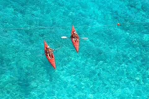 Kajakverhuuravontuur in watersport Santorini
