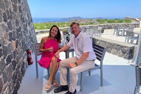 Privé Santorini Sunset wijntour met proeverijen en tapas