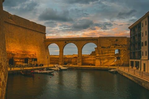 Fort St. Angelo inngangsbillett med lydguide