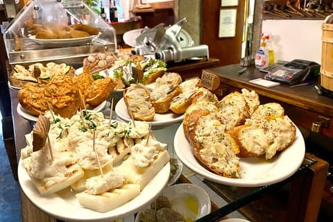 Venetianska Cicchetti Street Mat och sightseeing Walking Tour
