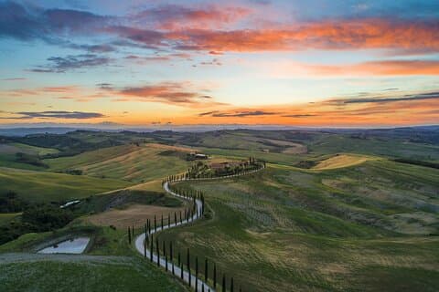 Excursão privada de dia inteiro em San Gimignano Volterra e Bolgheri