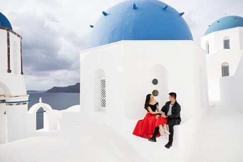 Santorini Imerovigli 1 times fotoshoot